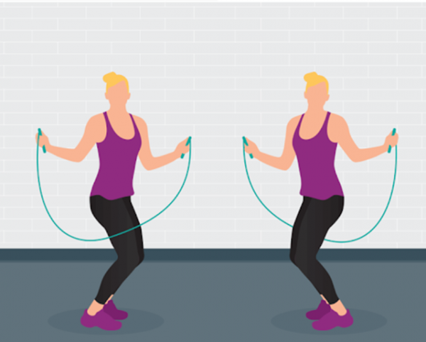 Bài nhảy dây kiểu xoay eo giúp giảm mỡ bụng