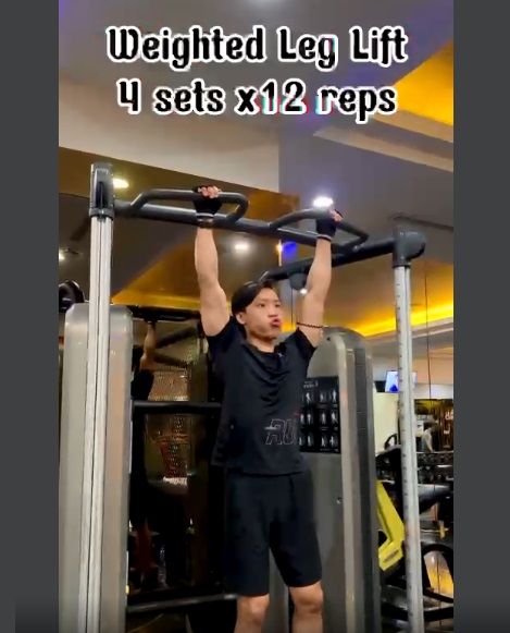 Weighted leg lifts