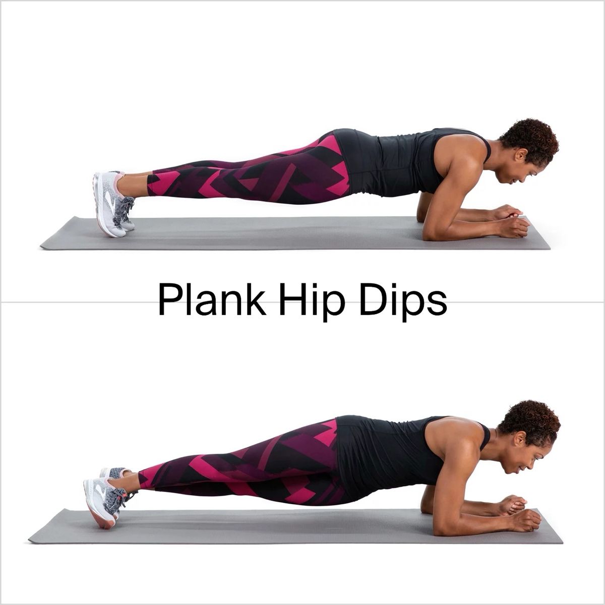Plank Hip Dips